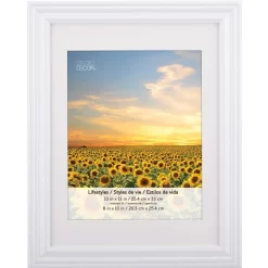 3 White Frames With Mat, 8" X 10", Lifestyles By Studio Décor® -Home Sale Store 10146232