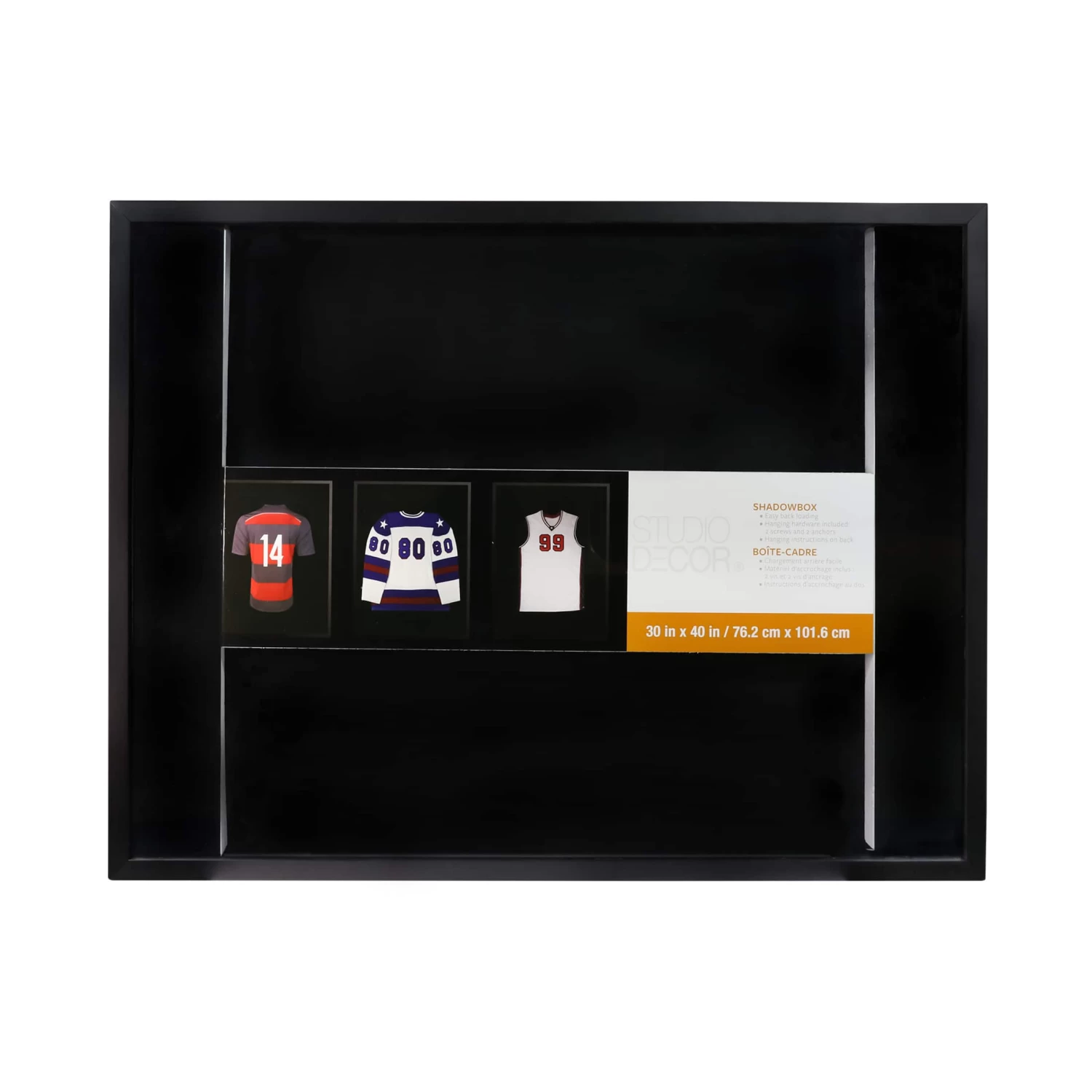 Black Large Shadow Box, 30" X 40" By Studio Décor® 1 Black Large Shadow Box, 30" X 40" By Studio Décor®