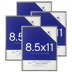 4 Pack Multipurpose 8.5" X 11" Wall Frames, Basics By Studio Décor® -Home Sale Store 10274967 1