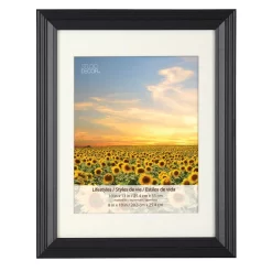 3 Black Frames With Mat, 8" X 10", Lifestyles By Studio Décor®