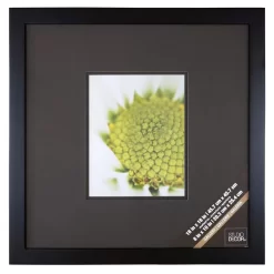 Black Square Gallery Wall Frame With Black Double Mat By Studio Décor® -Home Sale Store 10347266