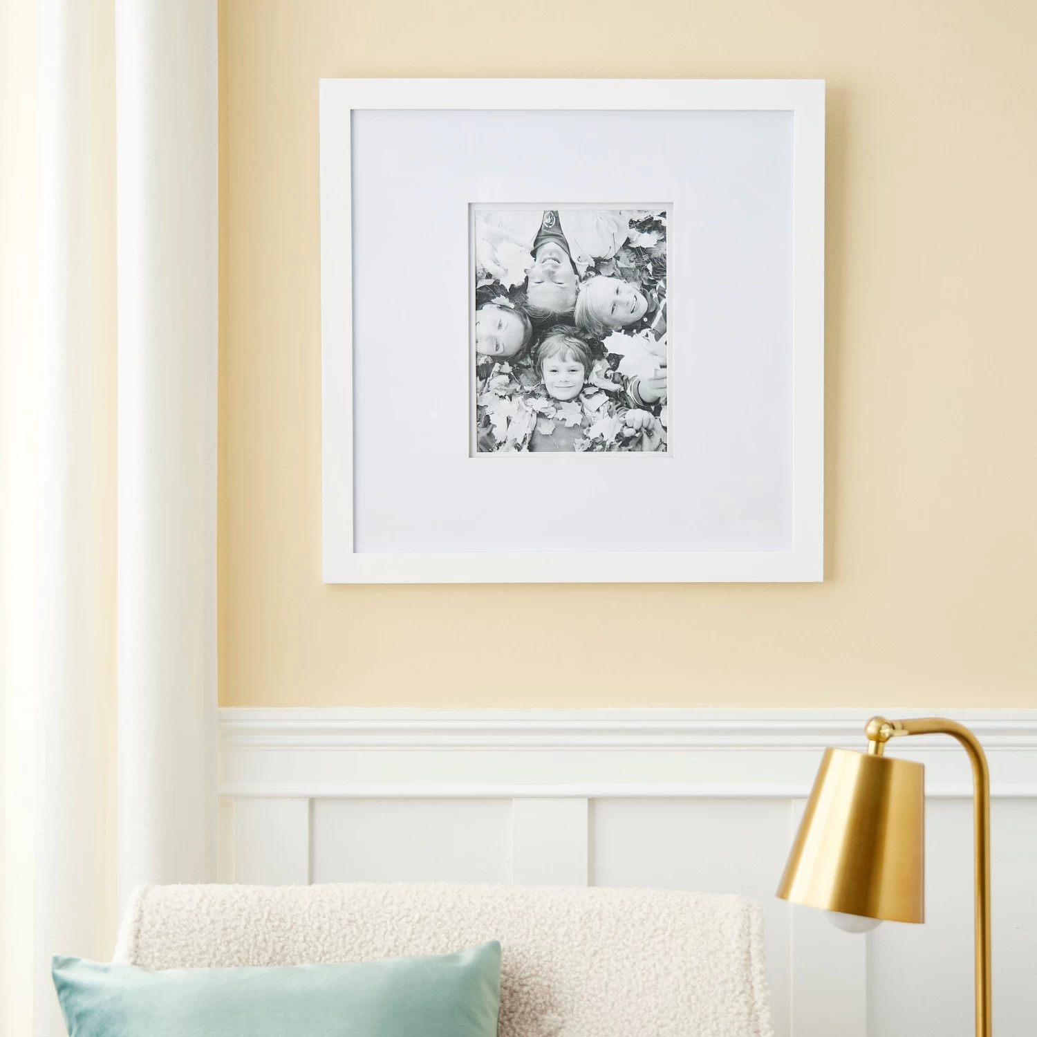 White Square Gallery Wall Frame With Double Mat By Studio Décor® 6 White Square Gallery Wall Frame With Double Mat By Studio Décor® - Image 6
