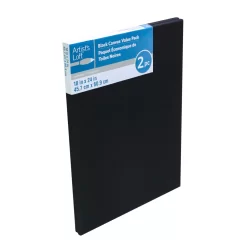 12 Packs: 2 Ct. (24 Total) Black Canvas Value Pack By Artist's Loft™ Necessities™ -Home Sale Store 10384710 3