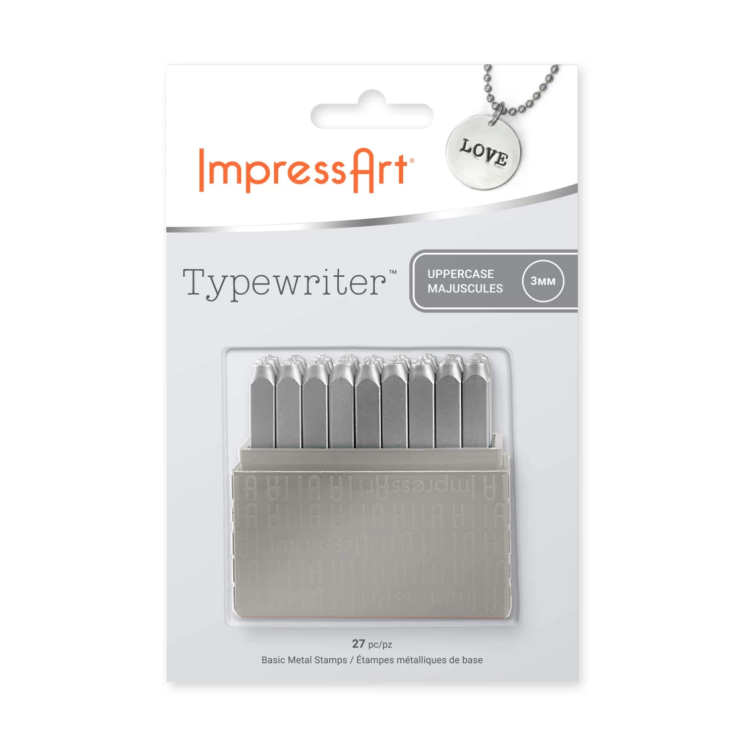 ImpressArt® Basic Uppercase Typewriter Letter Stamps, 3mm 3 ImpressArt® Basic Uppercase Typewriter Letter Stamps, 3mm - Image 3