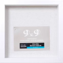 White Belmont Shadow Box By Studio Décor®