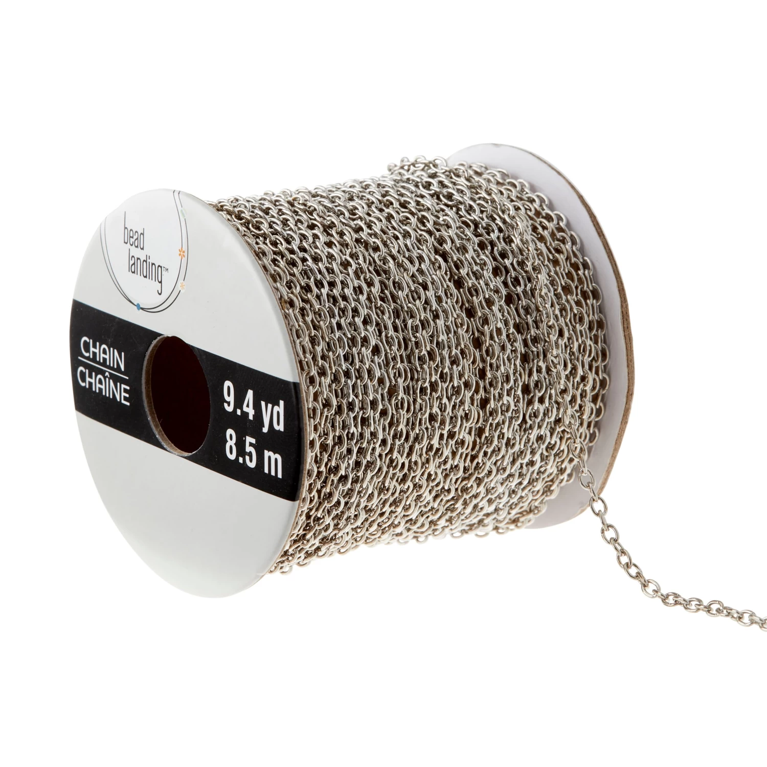9.4 Yd. Rhodium Chain Spool By Bead Landing™ 1 9.4 Yd. Rhodium Chain Spool By Bead Landing™