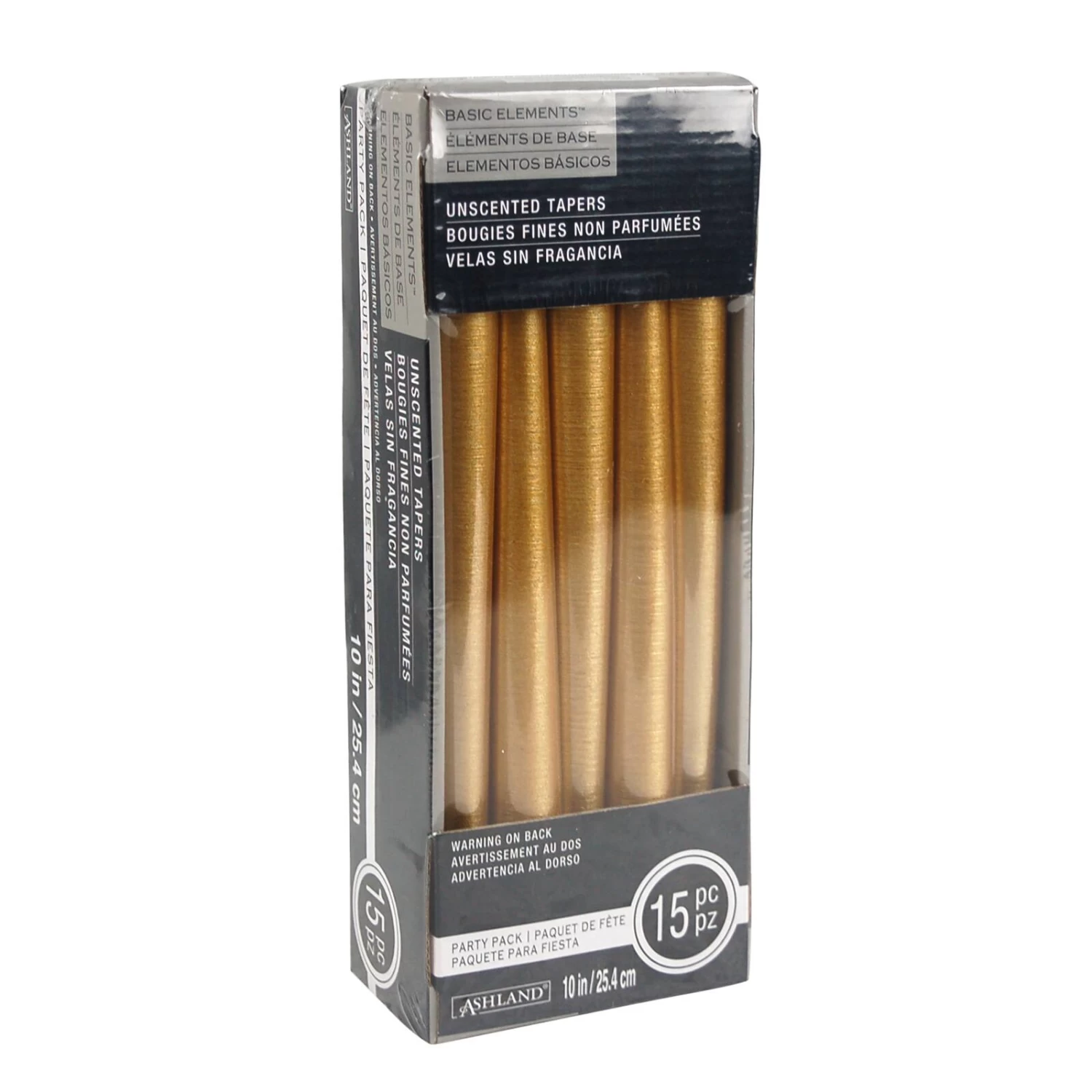 Basic Elements™ Gold Unscented Tapers By Ashland® 1 Basic Elements™ Gold Unscented Tapers By Ashland®