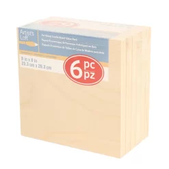 6 Packs: 6 Ct. (36 Total) 8" X 8" Cradled Wood Painting Panels By Artist's Loft™ -Home Sale Store 10474771 1