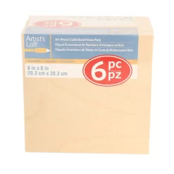 6 Packs: 6 Ct. (36 Total) 8" X 8" Cradled Wood Painting Panels By Artist's Loft™ -Home Sale Store 10474771 5