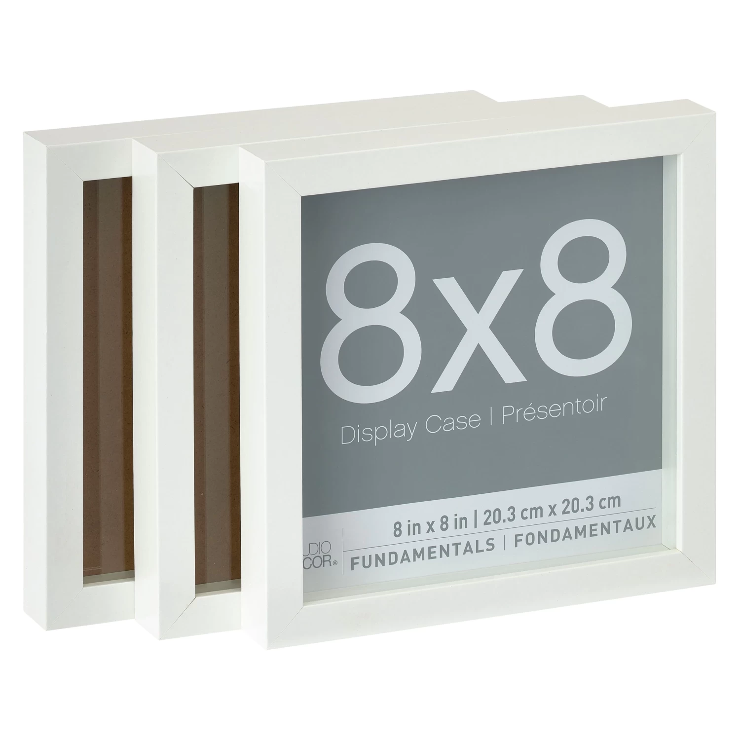 3-Pack White 8" X 8" Shadow Boxes, Fundamentals By Studio Décor® 1 3-Pack White 8" X 8" Shadow Boxes, Fundamentals By Studio Décor®