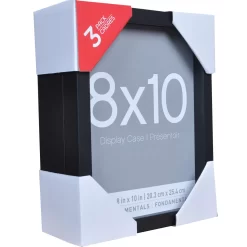 9 Packs: 3 Ct. (27 Total) Black Fundamentals 8" X 10" Display Case By Studio Décor® -Home Sale Store 10500652 3