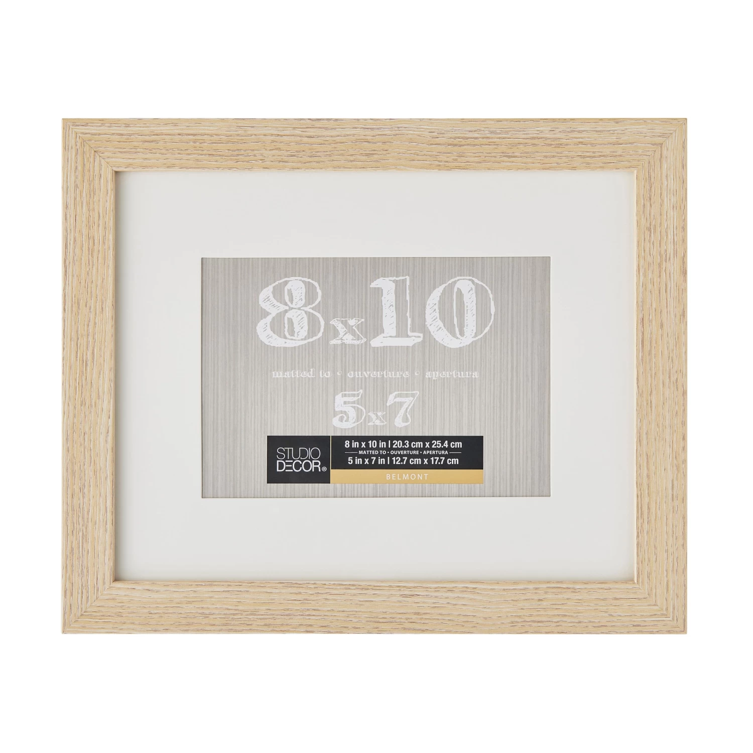 Blonde Belmont Frame With Mat By Studio Décor® 1 Blonde Belmont Frame With Mat By Studio Décor®