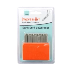 ImpressArt® Basic Metal Stamps, Sans Serif Lowercase Letters
