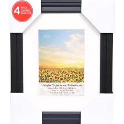 4 Pack Black 5" X 7" Frame With Mat, Lifestyles™ By Studio Décor® -Home Sale Store 10536721