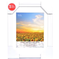 3 White Frames With Mat, 8" X 10", Lifestyles By Studio Décor® -Home Sale Store 10536724