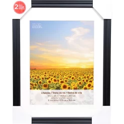 2 Black Frames With Mat, 11" X 14", Lifestyles By Studio Décor® -Home Sale Store 10536725