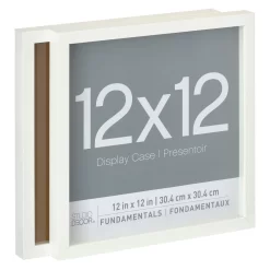 2-Pack White 12" X 12" Shadow Boxes, Fundamentals By Studio Décor®