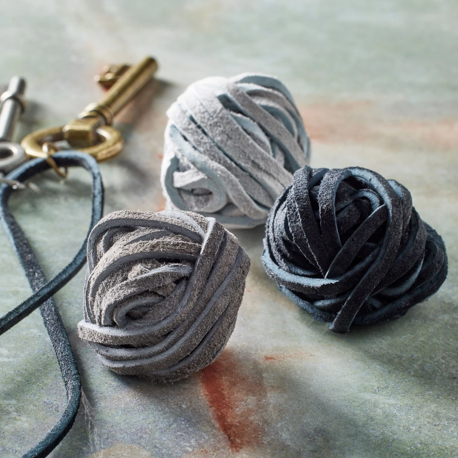 Black, Pewter And Charcoal Soft Leather Lace Cording By Bead Landing™ 2 Black, Pewter And Charcoal Soft Leather Lace Cording By Bead Landing™ - Image 2