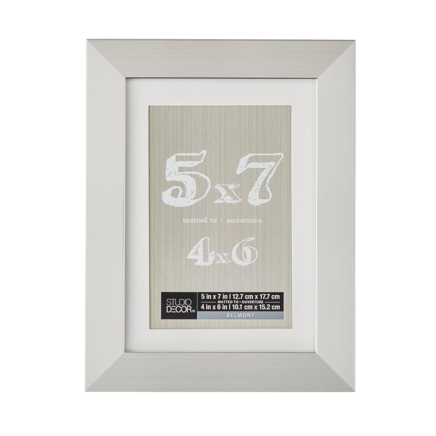 Silver Belmont Frame With Mat By Studio Décor® 1 Silver Belmont Frame With Mat By Studio Décor®