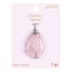 Signature Rose Quartz Wire Wrapped Pendant By Bead Landing™ -Home Sale Store 10580631 1