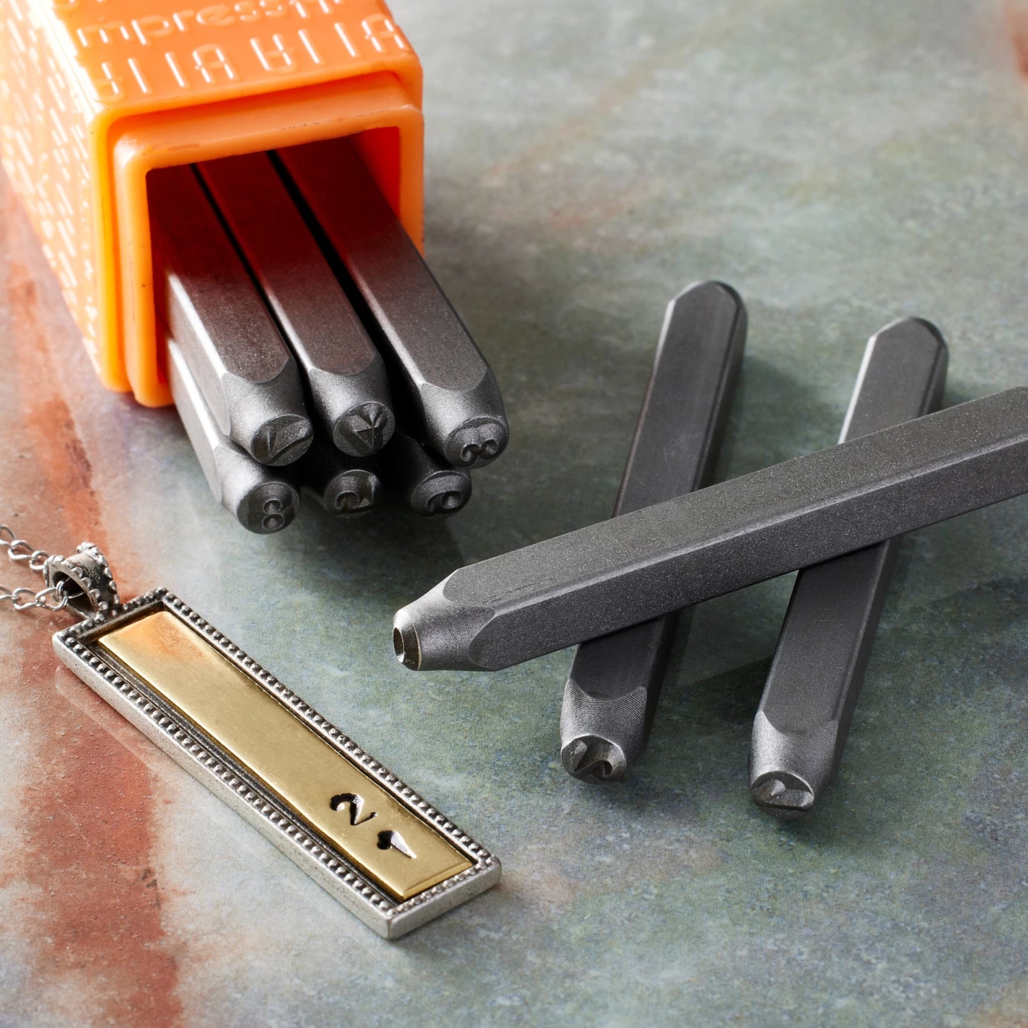 ImpressArt® Sans Serif Number Metal Stamp Set 2 ImpressArt® Sans Serif Number Metal Stamp Set - Image 2