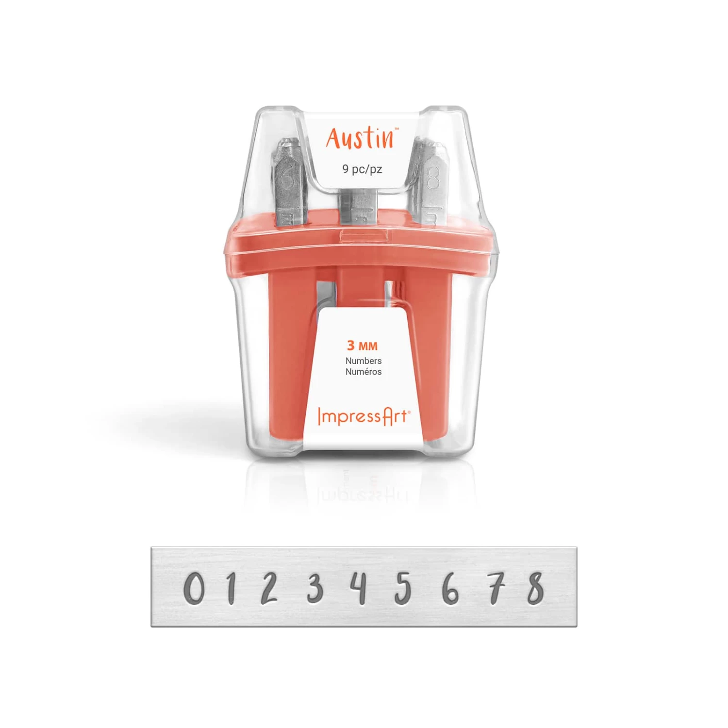 ImpressArt® Austin™ Number Metal Stamp Set 1 ImpressArt® Austin™ Number Metal Stamp Set