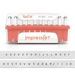 ImpressArt® Austin™ Uppercase Letter Metal Stamp Set