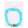 Signature Color Shop Blue Glass & Pave Bead Bracelet By Bead Landing™