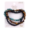 6 Packs: 3 Ct. (18 Total) Signature Color Shop Tiger Eye & Jasper Bracelets By Bead Landing™