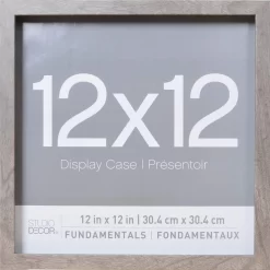 2 Pack Gray Fundamentals 12" X 12" Shadowbox By Studio Décor®