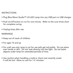 6 Pack: Blue Moon Studio™ UV Resin Craft White Curing USB Lamp -Home Sale Store 10627461 3