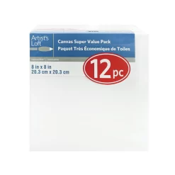 8 Packs: 12 Ct. (96 Total) 8" X 8" Super Value Canvas By Artist's Loft™ Necessities™ -Home Sale Store 10654631 1 scaled