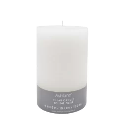 4" X 6" White Pillar Candle By Ashland®