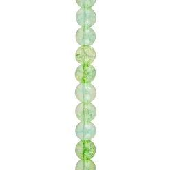 12 Pack: Light Green Dyed Quartz Round Beads, 8mm By Bead Landing™