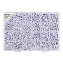 6 Packs: 1,440 Ct. (8,640 Total) Alphabet Round Beads, 7mm By Bead Landing™