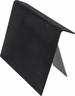 Plymor Black Velvet Bracelet Ramp With Easel Display Stand, 10.25" W X 5" D X 7.375" H