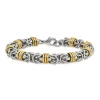 Gem And Harmony Mens Stainless Steel Bracelet (8.25 Inches)