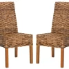 Safavieh Sanibel Side Chair Set Of 2 In Brown