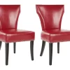 Safavieh Jappic Side Chair Set Of 2 In Red