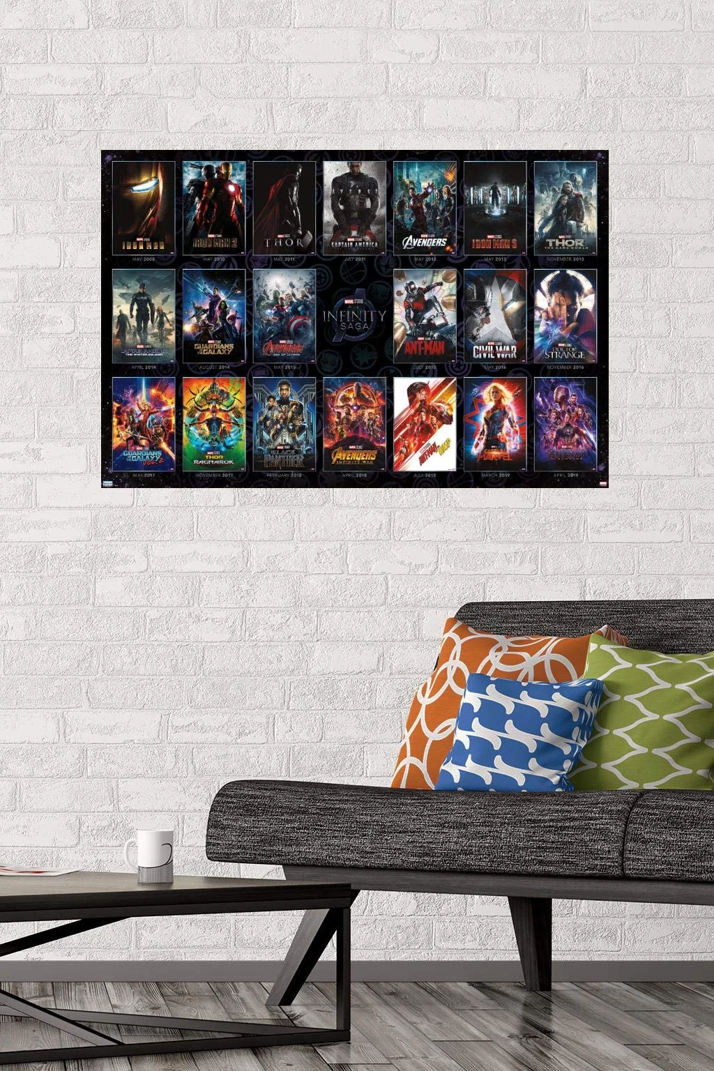 Marvel Avengers: The Infinity Saga-One Sheet Grid Wall Poster, 22.375 In X 34 In, Unframed Version, Bedroom 2 Marvel Avengers: The Infinity Saga-One Sheet Grid Wall Poster, 22.375 In X 34 In, Unframed Version, Bedroom - Image 2