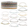 12 Pack Friendship Bracelet Braided Rope, Colorful Jewelry, Adjustable, Multicolor
