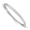 Sterling Silver Rhodium Plated Polished Intertwined Bangle Bracelet Jewelry