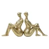 Kingston Living Set Of 2 Shiny Gold Lady Bookends 8.5"