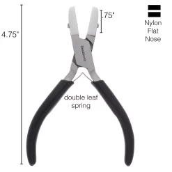 The Beadsmith® Double Nylon Jaw Flat Nose Pliers 8 The Beadsmith® Double Nylon Jaw Flat Nose Pliers -Home Sale Store D290732S 3