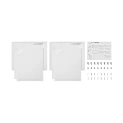 Cool Modern 2 Pack Clear Acrylic Float Frame With Silver Hardware -Home Sale Store D306781S 2