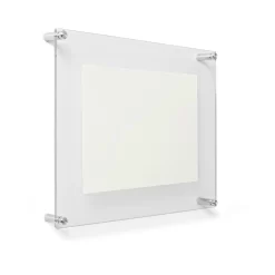 Wexel Art Modern Clear Acrylic Floating Frame With Silver Hardware -Home Sale Store D306815S 2