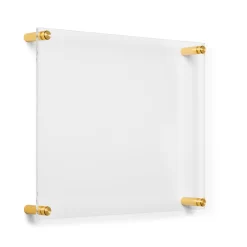 Wexel Art Modern Clear Acrylic Floating Picture Frame With Gold Hardware -Home Sale Store D306837S 2