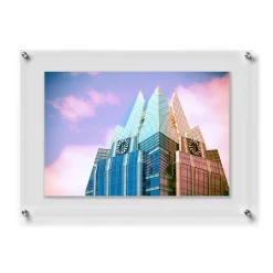 Wexel Art Modern Clear Acrylic Floating Frame With Silver Hardware -Home Sale Store D306854S 1 scaled