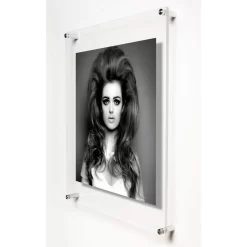 Wexel Art Modern Clear Acrylic Floating Frame With Silver Hardware -Home Sale Store D306854S 2 scaled