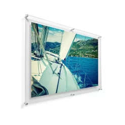 Wexel Art Modern Clear Acrylic Floating Frame With Silver Hardware -Home Sale Store D306856S 2